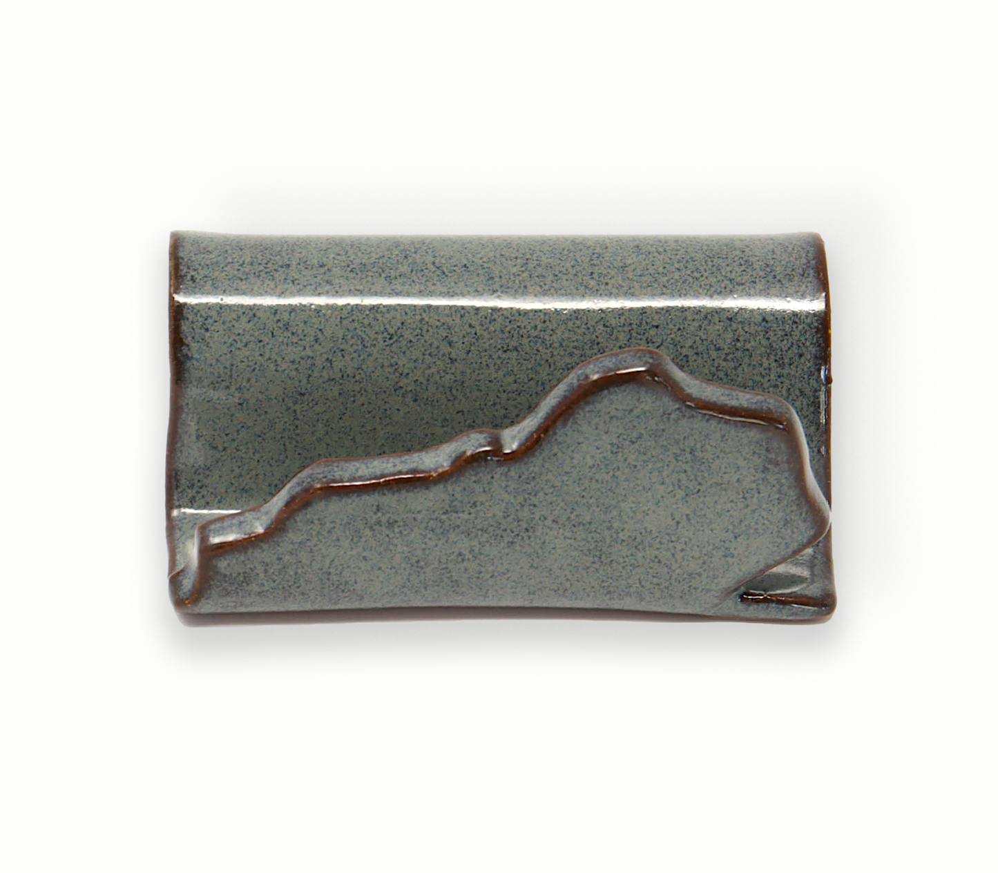 KY Ceramic Sponge Holder - Speckled Blue