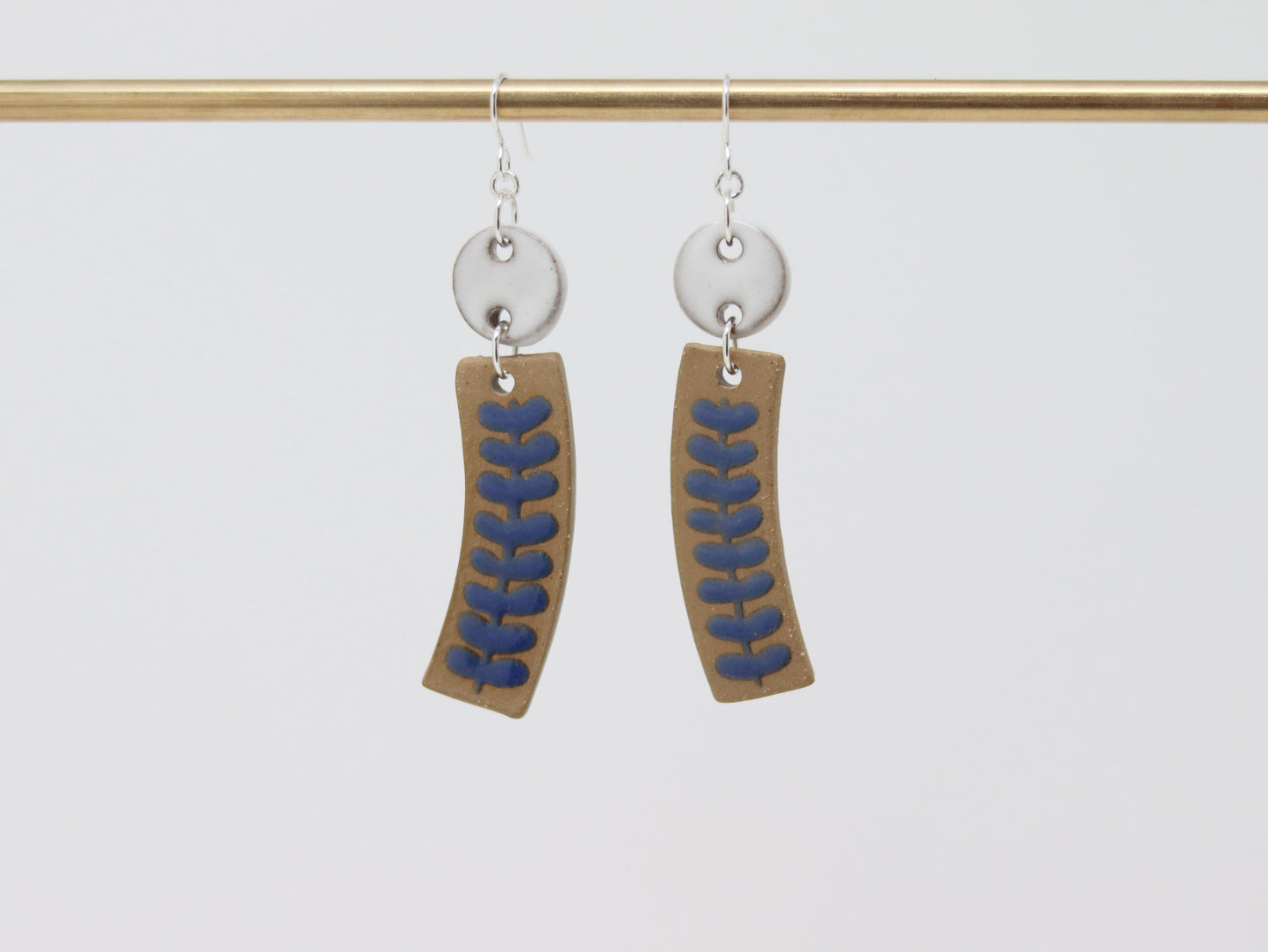 "Michele" | Curved Dangle Earrings