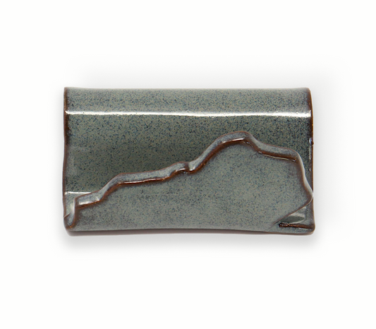 KY Ceramic Sponge Holder - Speckled Blue